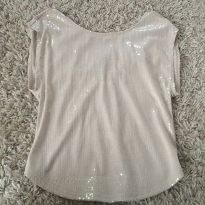cream sequence top