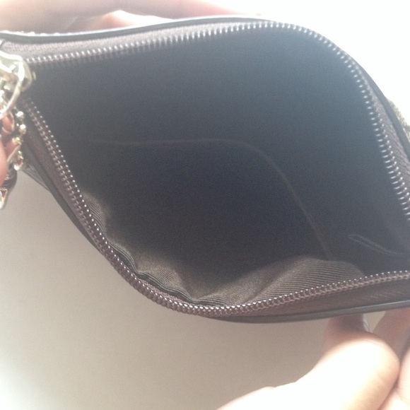 brown Coach wristlet - Picture 2 of 3