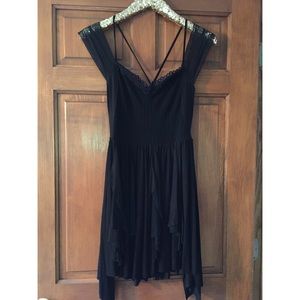 Free People Miss Mini Dress Black
