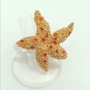 Bcbg starfish double ring
