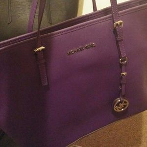 For sale authentic rare purple MK bag medium