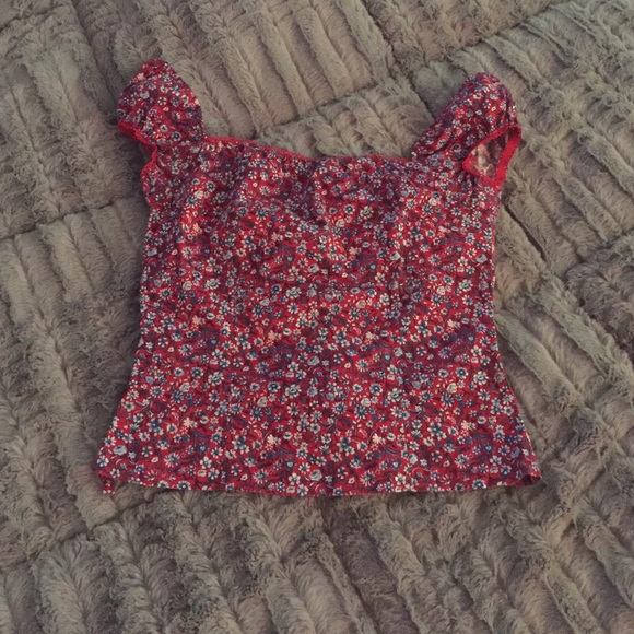 5 for $25! Red cut out tank