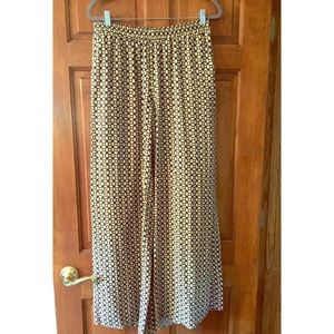 Anthropologie Harlyn Printed Wide Leg Pants