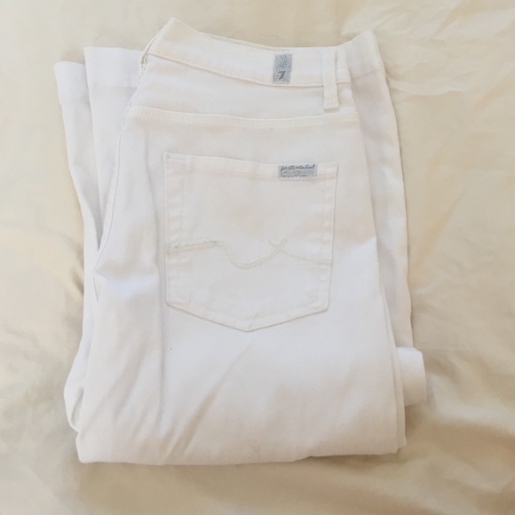 7 for all mankind. White jeans! Size 27