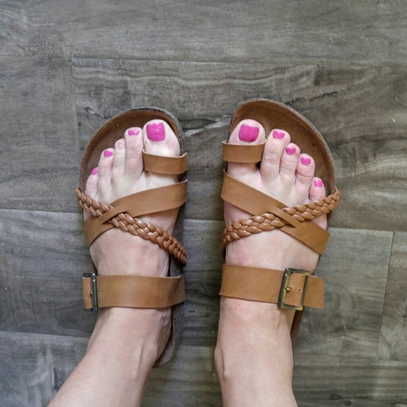 Sam & Libby Shoes - Target Sam & Libby Tan Braided Sandals