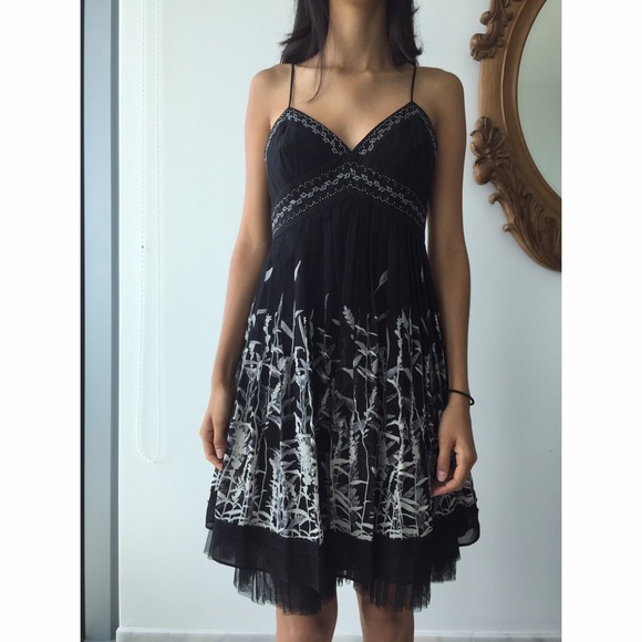 BCBG Black Strappy Dress