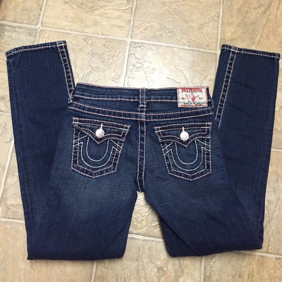 True Religion Julie pink super T jeans sz10 kids