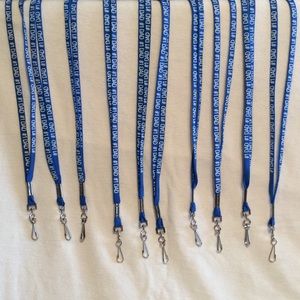 BUNDLES OF 10 #1 DAD Blue Lanydards