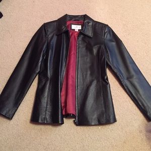 Black authentic leather jacket