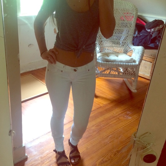 Express White Skinny Jean Leggings