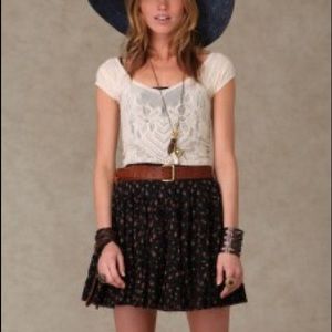 24 HR SALE FREE PEOPLE floral skirt