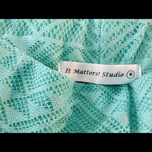‼️SOLD‼️Teal Skirt by "It matters Studio " Size M - Picture 2 of 2