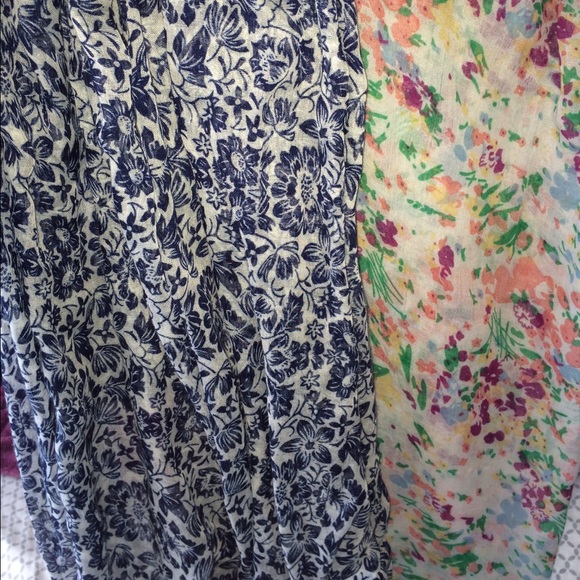 Two separate scarves