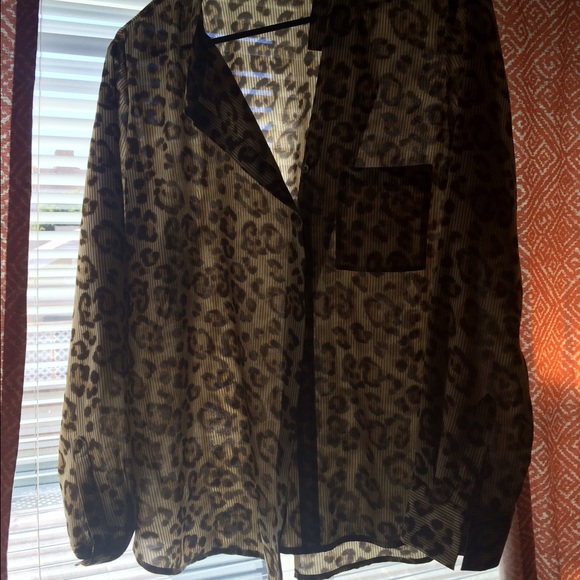 Leopard Ann Taylor blouse