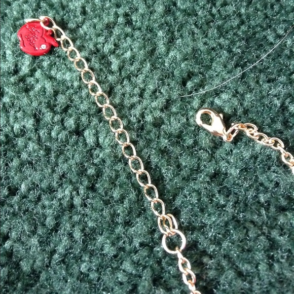 Gold Apple Bottoms Long Lecklace - Picture 3 of 4