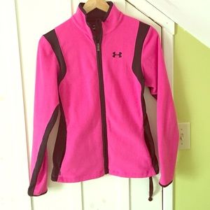 Pink Fleece Running Jacket