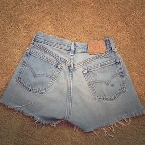 Levi's high wasted shorts