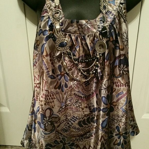 Multi color blouse by pierre cardin