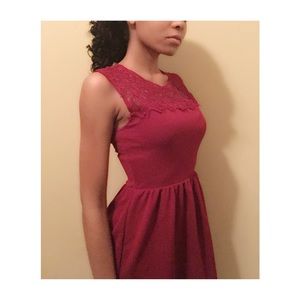 💜Wine Red Dress💜