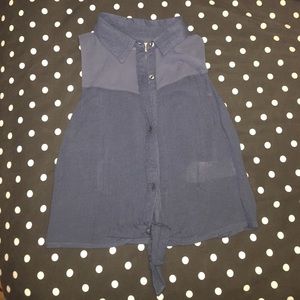 Small Hollister Navy Blue Shirt