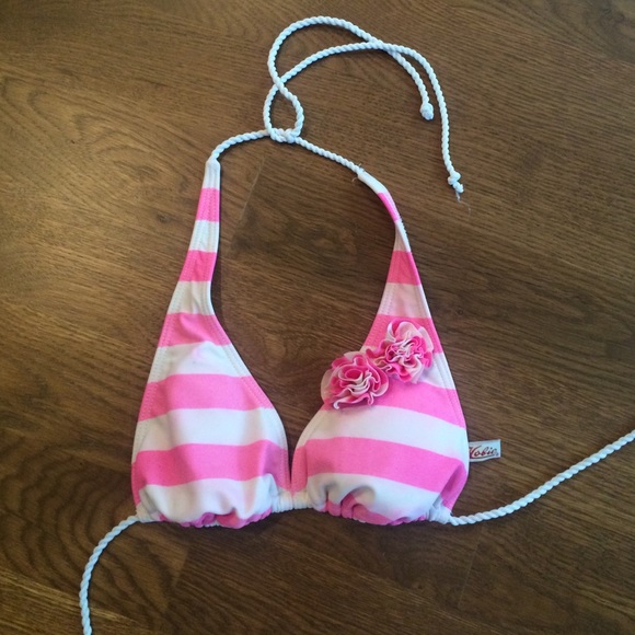 Pink Striped Bikini - Picture 2 of 3