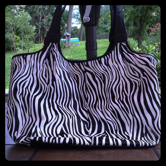 Used zebra print xhilaration tote bag - Picture 1 of 3