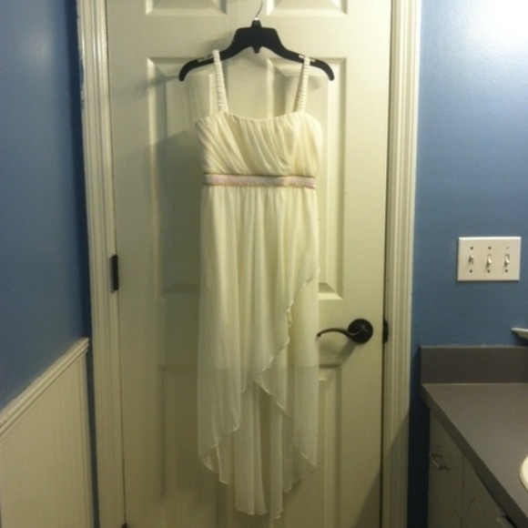 White formal dress