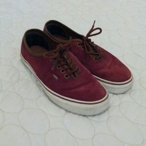 Burgundy Vans on SALE