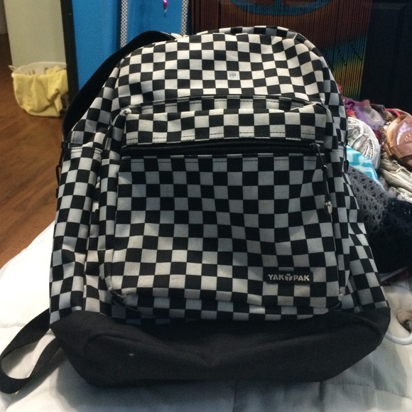 Just In time for school! white and black back pack