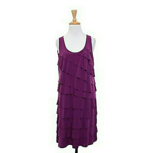 Apt. 9 Dresses & Skirts - Beautiful Purple Tiered Ruffled Dress