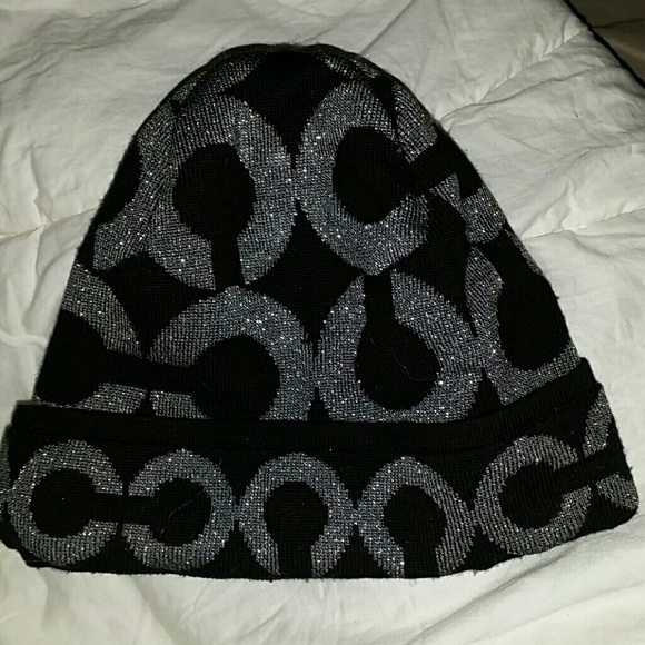 Authentic Coach hat, black beanie