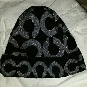 Authentic Coach hat, black beanie