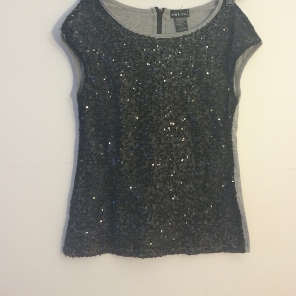 Shimmering Black and Grey Shirt