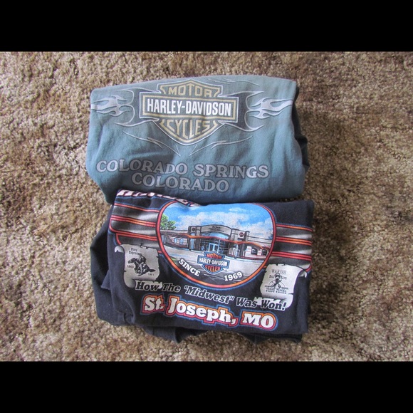 2 Harley Davidson Men's T-shirts