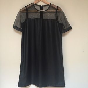Topshop Pleather Shift Dress