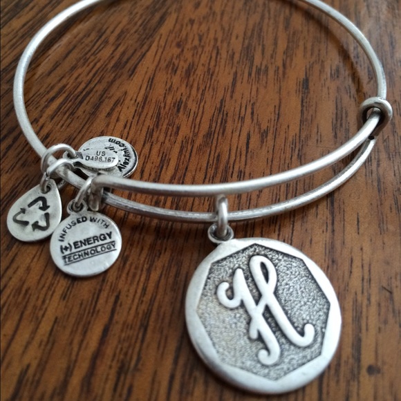 Alex and Ani monogrammed "H" bracelet