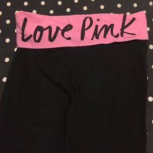 Pink Victoria's secret yoga pants
