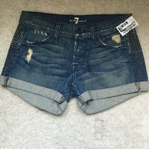 Brand new denim shorts