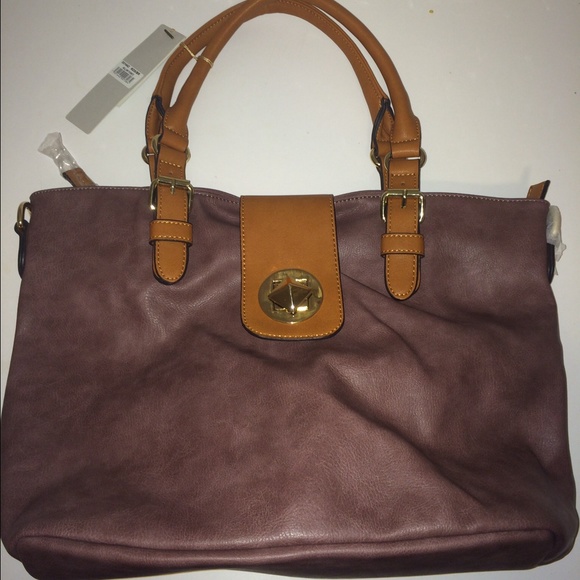 Brand new plum leather bag