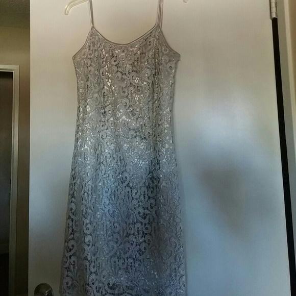 Silver cocktail dress
