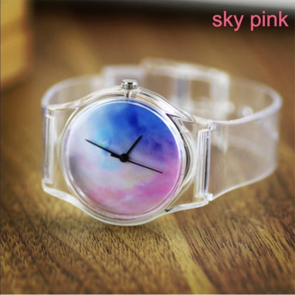 Transparent Pastel Sky Watch