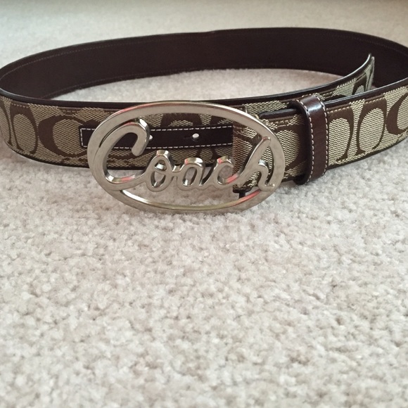 Coach logo belt
