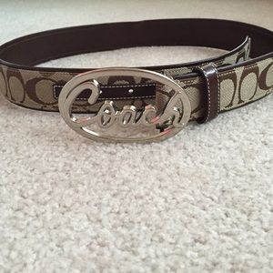 Coach logo belt