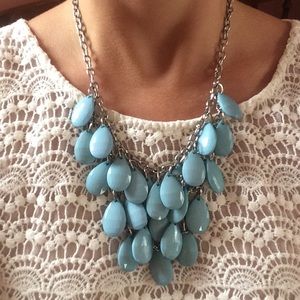 Blue statement necklace