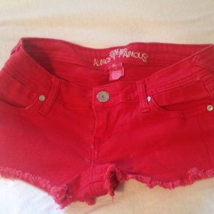 Red shorts