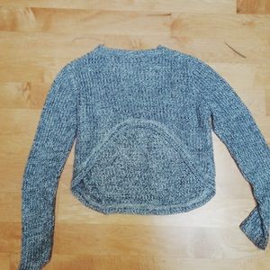LF Grey Cropped Sweater