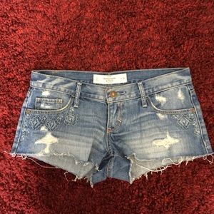 Denim shorts