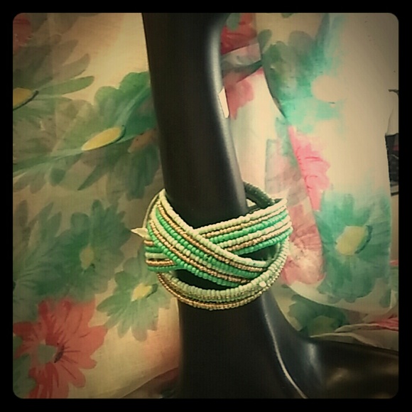 Teal color bracelet