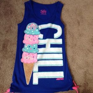 Justice "chill" tank top