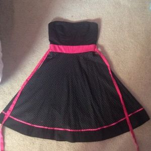 adorable black and pink dress